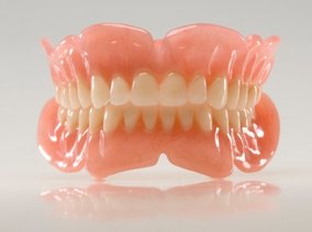 image of top and bottom dentures